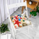 - Pofi-3462-Gorsel-1 - Realhomes Renkli Deniz Canlıları Özel Tasarımlı Modern Pofuduk Sandalye Minderi Realhomes