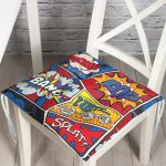 - Pofi-3464-Gorsel - Realhomes Modern Pop Art Tasarımlı Dijital Baskılı Modern Pofuduk Sandalye Minderi Realhomes