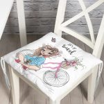 - Pofi-3465-Gorsel - Realhomes  Lets Go Travel Çizimli Dijital Baskılı Modern Pofuduk Sandalye Minderi Realhomes