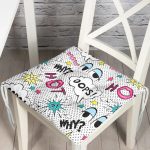 - Pofi-3534-Gorsel - Realhomes Realhomes Puanlı Pop Art Tasarımlı Dijital Baskılı Modern Pofuduk Sandalye Minderi Realhomes