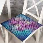 Realhomes Mozaik Desen Dijital Baskılı Modern Pofuduk Sandalye Minderi Realhomes