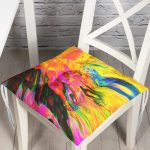 - Pofi-3611-Gorsel - Realhomes  Multi Renkler Dijital Baskılı Modern Pofuduk Sandalye Minderi Realhomes