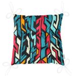 Realhomes Geometrik Motifler Özel tasarım Dijital Baskılı Pofuduk Sandalye Minderi Realhomes