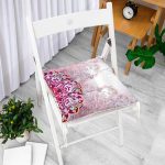 Realhomes Özel Tasarım Dijtal Baskılı Modern Pofuduk Sandalye Minderi Realhomes