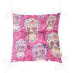 - Pofi-3682-Gorsel-2 - Realhomes Realhomes Pembe Zeminli Kurukafa Dijital Baskılı Pofuduk Sandalye Minderi Realhomes