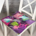 - Pofi-3707-Gorsel - Realhomes  Realhomes Suluboya Desenli Dijital Baskılı Modern Pofuduk Sandalye Minderi Realhomes