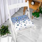 - Pofi-3717-Gorsel-1 - Realhomes Realhomes Nazar Boncuğu Motifli Dijital Baskılı Modern Pofuduk Sandalye Minderi Realhomes