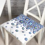 - Pofi-3717-Gorsel - Realhomes Realhomes Nazar Boncuğu Motifli Dijital Baskılı Modern Pofuduk Sandalye Minderi Realhomes