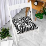 - Pofi-3757-Gorsel-1 - Realhomes  Realhomes Zebra Desenli Dijital Baskılı Modern Pofuduk Sandalye Minderi Realhomes