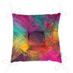 Realhomes Multi Colar Dijital Baskılı Modern Pofuduk Sandalye Minderi Realhomes