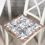 Realhomes Zebra Motifli Özel Tasarım Dijital Baskılı Modern Pofuduk Sandalye Minderi Realhomes