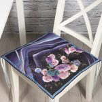 - Pofi-3811-Gorsel - Realhomes  Realhomes Mor zeminli 3D Dijital Baskılı Modern Pofuduk Sandalye Minderi Realhomes