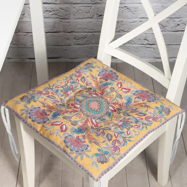 - Pofi-3841-Gorsel - Realhomes  Realhomes Etnik Motifli Dijital Baskılı Modern Pofuduk Sandalye Minderi Realhomes