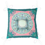 Realhomes Çini Motifli Dijital Baskılı Modern Pofuduk Sandalye Minderi Realhomes