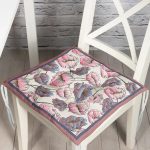 Realhomes Özel Tasarım Dijtal Baskılı Modern Pofuduk Sandalye Minderi Realhomes