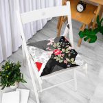 Realhomes Fashion Özel Tasarım Dijital Baskılı Modern Pofuduk Sandalye Minderi Realhomes