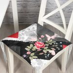 Realhomes Fashion Özel Tasarım Dijital Baskılı Modern Pofuduk Sandalye Minderi Realhomes