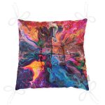 Realhomes Sulu Boya Desenli Özel Tasarım Dijital Baskılı Modern Pofuduk Sandalye Minderi Realhomes