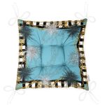 RealHomes Özel Tasarım Dijital Baskılı Modern Pofuduk Sandalye Minderi Realhomes