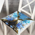 RealHomes Özel Tasarım Dijital Baskılı Modern Pofuduk Sandalye Minderi Realhomes