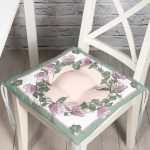 RealHomes Özel Tasarım Dijital Baskılı Modern Pofuduk Sandalye Minderi Realhomes