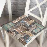 RealHomes Özel Tasarım Dijital Baskılı Modern Pofuduk Sandalye Minderi Realhomes