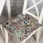 RealHomes Özel Tasarım Dijital Baskılı Modern Pofuduk Sandalye Minderi Realhomes