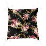 - Pofi-4078-Gorsel-2 - Realhomes  Çiçek Ve Zincir Motifli Özel Tasarım Dijital Baskılı Modern Pofuduk Sandalye Minderi Realhomes