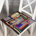 RealHomes Özel Tasarım Dijital Baskılı Modern Pofuduk Sandalye Minderi Realhomes