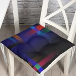 - Pofi-4105-Gorsel - Realhomes Soyut Tarzda Geometrik Özel Tasarım Dijital Baskılı Modern Pofuduk Sandalye Minderi Realhomes