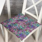 RealHomes Özel Tasarım Dijital Baskılı Modern Pofuduk Sandalye Minderi Realhomes