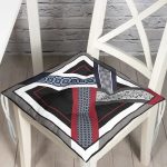 Modern Sanat Tasarımlı Dijital Baskılı Pofuduk Sandalye Minderi Realhomes