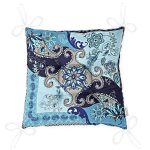 Modern Mavi Temalı Özel Tasarım Dijital Baskılı Pofuduk Sandalye Minderi Realhomes