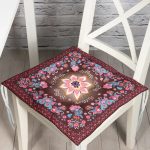 - Pofi-4156-Gorsel - Realhomes  Rengarenk Modern Çiçekler Özel Tasarım Pofuduk Sandalye Minderi Realhomes