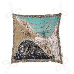 Modern Çini Sanatı Motifli Özel Tasarım Pofuduk Sandalye Minderi Realhomes