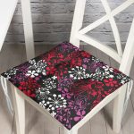 Modern Sanat Tasarımlı Dijital Baskılı Pofuduk Sandalye Minderi Realhomes