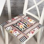 RealHomes Özel Tasarım Dijital Baskılı Modern Pofuduk Sandalye Minderi Realhomes