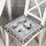 - Pofi-4259-Gorsel - Realhomes  Modern Desenli Özel Tasarım Dijital Baskılı  Pofuduk Sandalye Minderi Realhomes