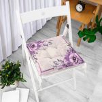 - Pofi-4266-Gorsel-1 - Realhomes Çiçek Desenli Özel Tasarım Dijital Baskılı Modern Pofuduk Sandalye Minderi Realhomes