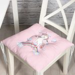 - Pofi-4319-Gorsel - Realhomes  Realhomes Pembe Zeminde Unicorn At Desenli Modern Pofuduk Sandalye Minderi Realhomes