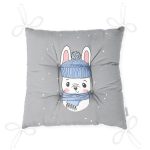 - Pofi-4323g-Gorsel-2 - Realhomes Realhomes Gri Zeminde Sevimli Tavşan Motifli Modern Pofuduk Sandalye Minderi Realhomes