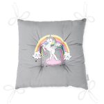 - Pofi-4325-Gorsel-2 - Realhomes  Realhomes Gri Zeminde Unicorn At ve Kalpler Tasarımlı Modern Pofuduk Sandalye Minderi Realhomes