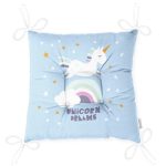 - Pofi-4327m-Gorsel-2 - Realhomes  Realhomes Mavi Zeminde Unicorn Özel Tasarımlı At Motifli Modern Pofuduk Sandalye Minderi Realhomes