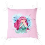 - Pofi-4331p-Gorsel-2 - Realhomes  Realhomes Pembe Zeminde Denizkızı Tasarımlı Dijital Baskılı Modern Pofuduk Sandalye Minderi Realhomes