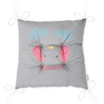 - Pofi-4337-Gorsel-2 - Realhomes  Gri Zeminde Fil Desenli Özel Tasarımlı Dijital Baskılı Modern Pofuduk Sandalye Minderi Realhomes