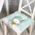 - Pofi-4354-Gorsel - Realhomes Realhomes Winter Tavşan Motifli Dijital Baskılı Modern Pofuduk Sandalye Minderi Realhomes