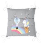 - Pofi-4369g-Gorsel-2 - Realhomes  Gri Zeminde Unicorn Tasarımlı Çocuk Odası Pofuduk Sandalye Minderi Realhomes