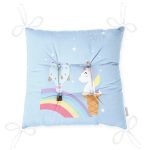 - Pofi-4369m-Gorsel-2 - Realhomes Mavi Zeminde Unicorn Tasarımlı Çocuk Odası Pofuduk Sandalye Minderi Realhomes