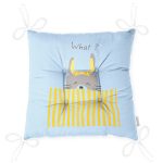 - Pofi-4374m-Gorsel-2 - Realhomes  Realhomes Mavi Zeminde Gri Sarı Ayıcık Motifli Modern Pofuduk Sandalye Minderi Realhomes