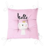 - Pofi-4383p-Gorsel-2 - Realhomes  Pembe Zeminde Hello Kedicik Özel Tasarımlı Modern Pofuduk Sandalye Minderi Realhomes